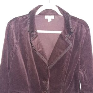 Sexy Purple Velvet Jacket  size 14